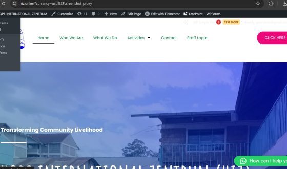 NGO Website in Kenya
