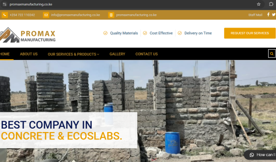 Get your construction company website designed by Host Masters today. Fast, affordable, and mobile-friendly.