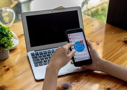 Setting up a professional domain email account on a mobile phone