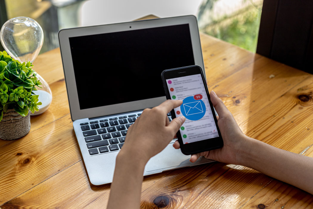 Setting up a professional domain email account on a mobile phone